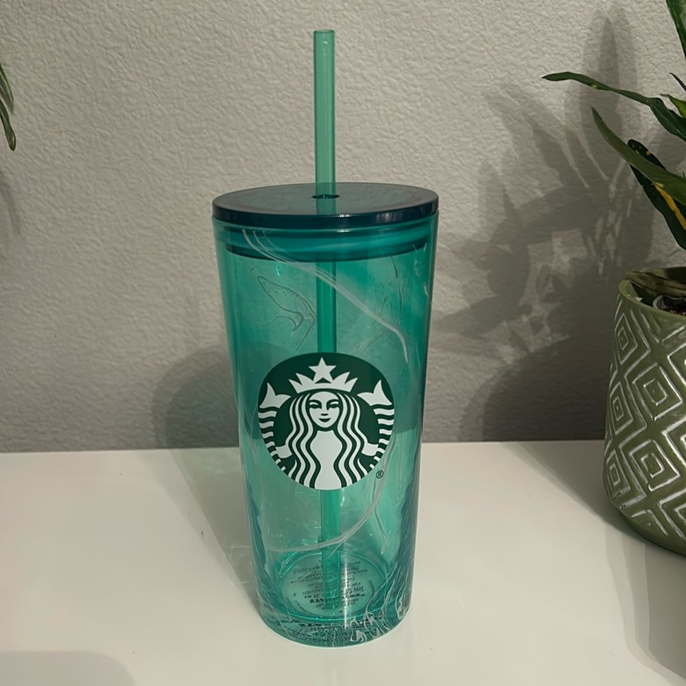 Glass Starbucks tumbler